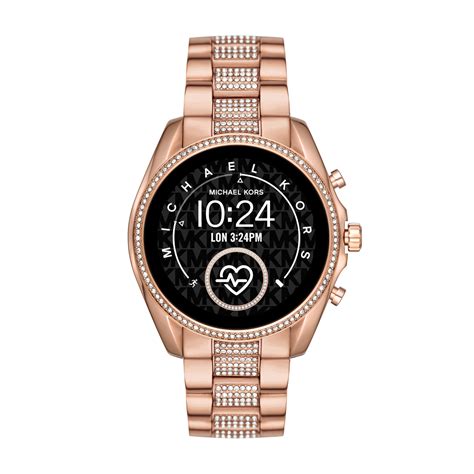 michael kors smartwatch leather strap|michael kors intelligent watch.